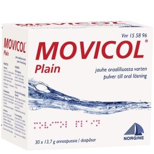 Kuva MOVICOL PLAIN 30 kpl jauhe oraaliliuosta varten, annospussi