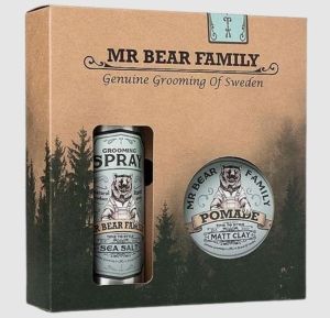 Kuva Mr Bear Family Hair Kit Matt Clay & Salt Spray
