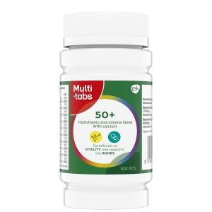 Kuva Multi-tabs 50+ Monivitamiini + Kalsium 100 tablettia