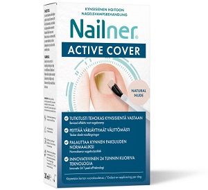 Kuva Nailner Active Cover Nude 30 ml lakka ja sivellin 