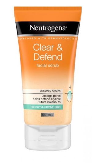 Kuva Neutrogena Clear & Defend Facial Scrub kuorintavoide 150 ml