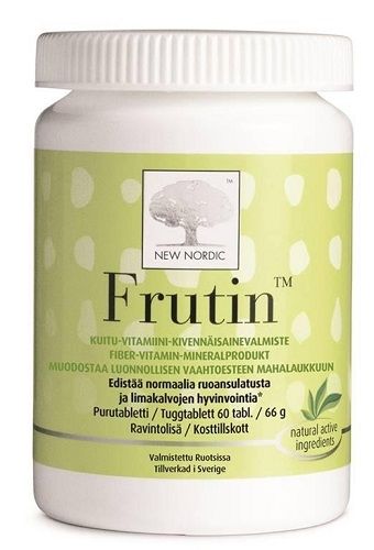 Kuva New Nordic Frutin™ kuitu-vitamiini-kivennäisainevalmiste, 60 tabl