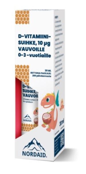 Kuva Nordaid 10 mcg D-vitamiinisuihke vauvoille 30 ml