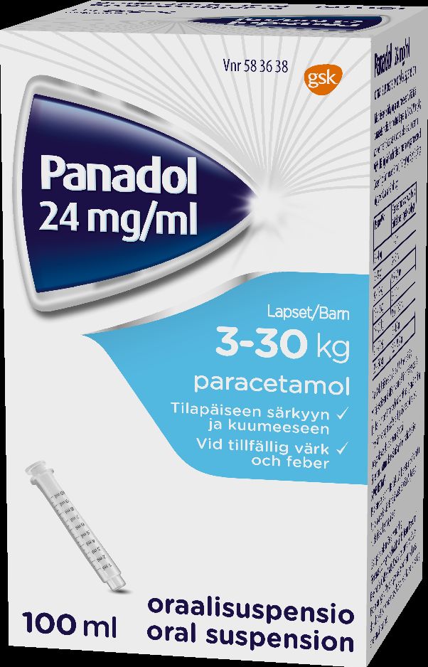 Kuva PANADOL 24 mg/ml 100 ml oraalisusp