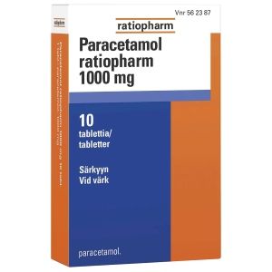 Kuva PARACETAMOL RATIOPHARM 1000 mg 10 fol tabl