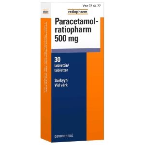 Kuva PARACETAMOL-RATIOPHARM 500 mg 30 fol tabl
