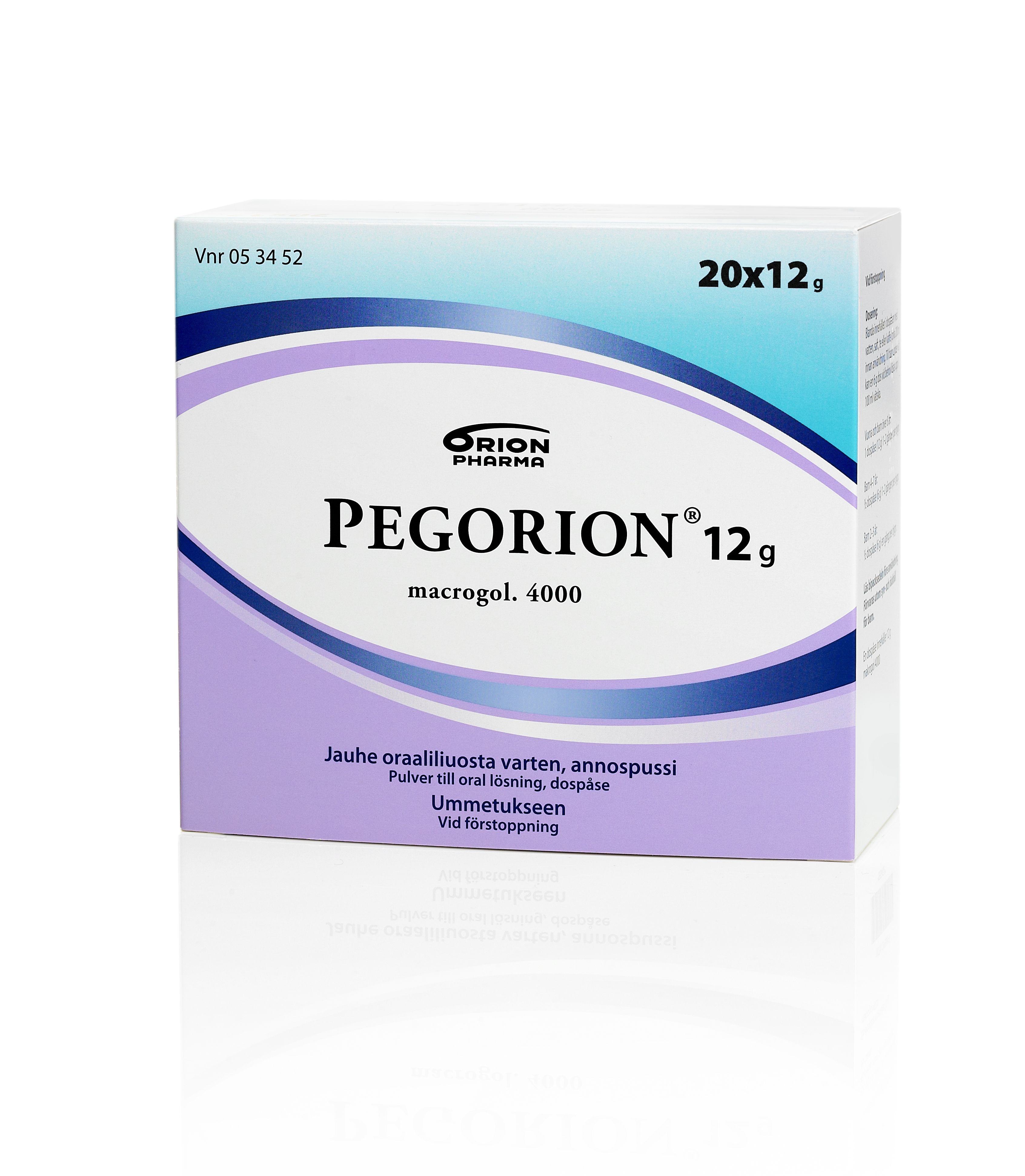 Kuva PEGORION 12 g 20x12 g jauhe oraaliliuosta varten