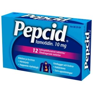 Kuva PEPCID 10 mg 12 fol tabl, kalvopääll