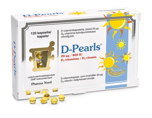 Kuva Pharma Nord D-Pearls 20 µg, 120 kaps.