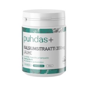 Kuva Puhdas+ Kalsiumsitraatti 200 mg 120 g