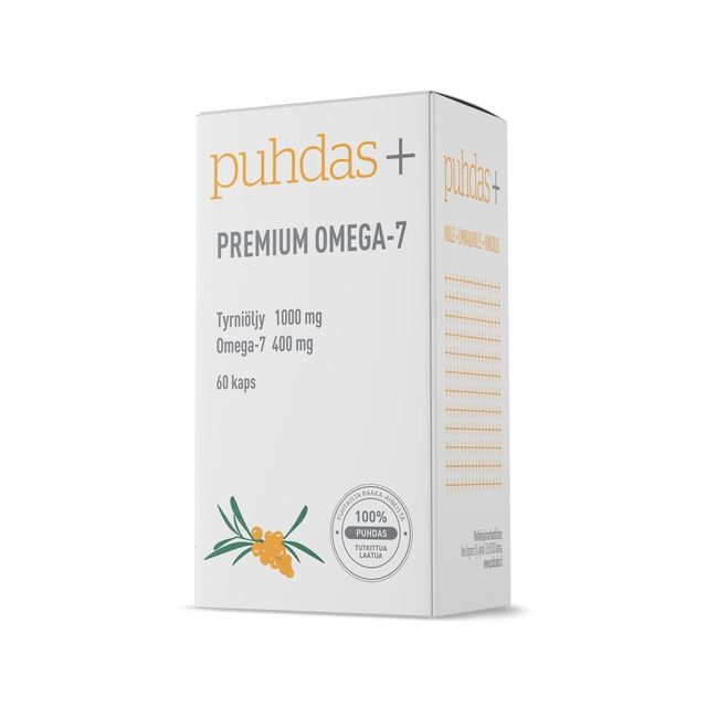 Kuva Puhdas+ Premium Omega-7 400 mg, 60 kpl