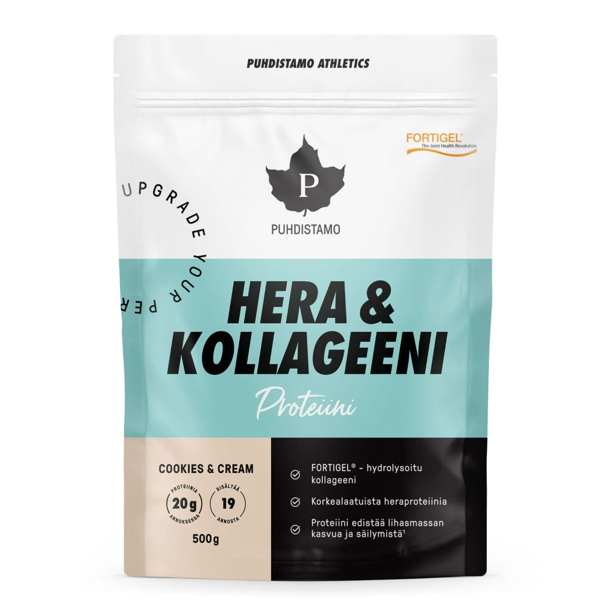 Kuva Puhdistamo Athletics Hera & Kollageeni, Cookies&Cream 500 g