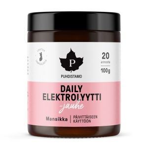 Kuva Puhdistamo Daily Elektrolyyttijauhe Mansikka, 100 g