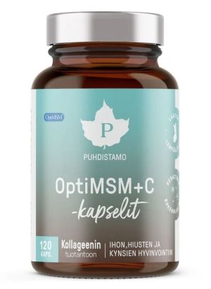 Kuva Puhdistamo OptiMSM + C 120 kaps
