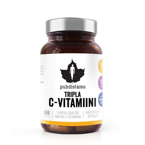Kuva Puhdistamo Tripla C-vitamiini, 60 kaps.