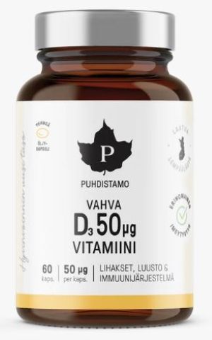 Kuva Puhdistamo Vahva D-vitamiini 50ug 60kaps