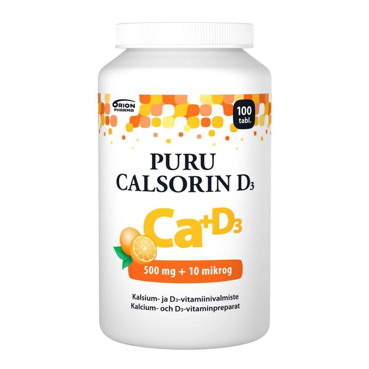 Kuva Puru Calsorin D3 500 mg + 10 µg 100 tabl.