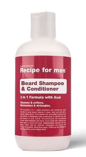 Kuva Recipe for men Beard Shampoo & Conditioner 250 ml