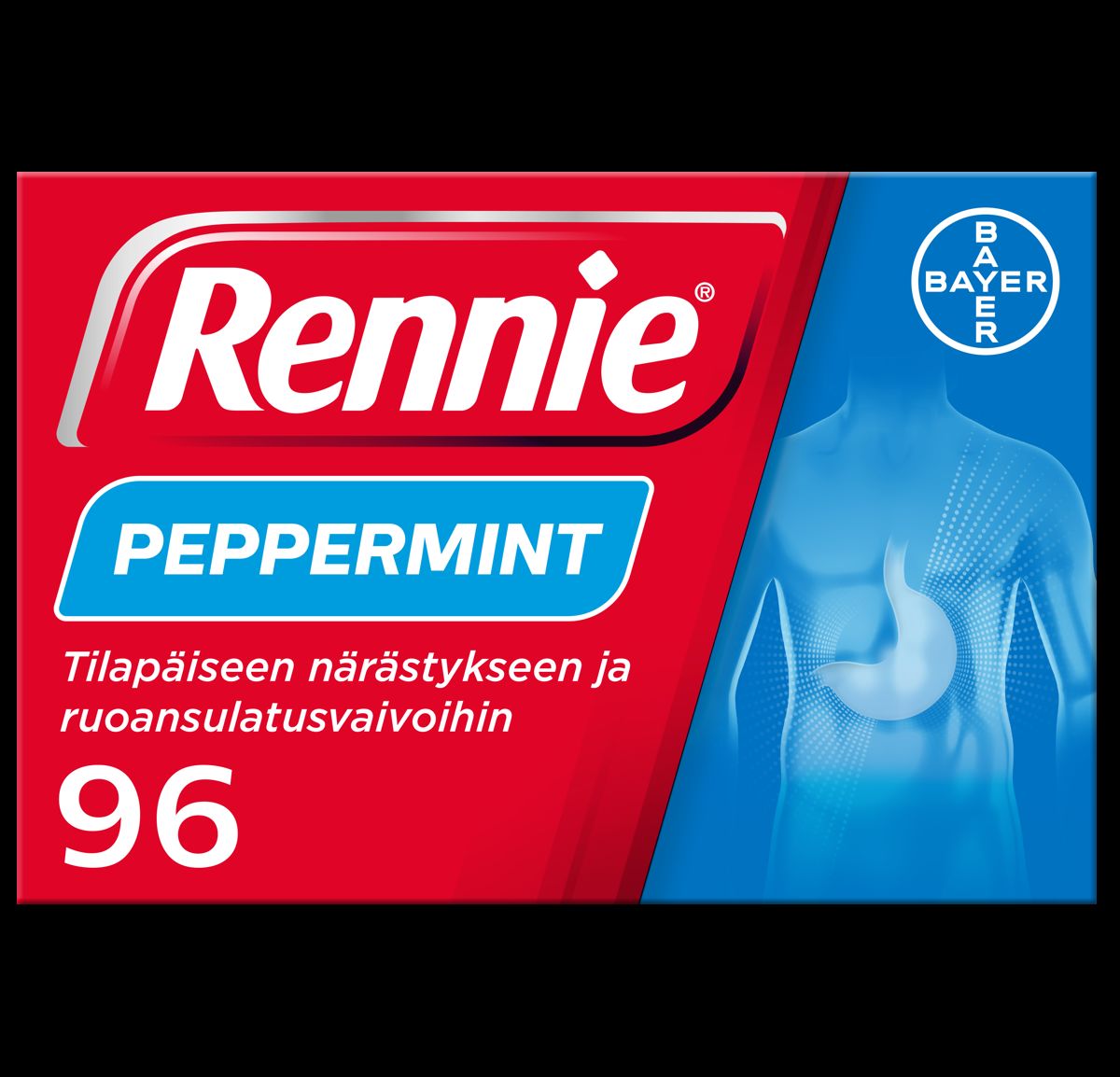 Kuva RENNIE PEPPERMINT 96  imeskelytablettia