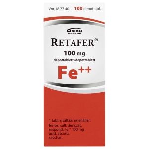 Kuva RETAFER 100 mg 100 fol depottabl