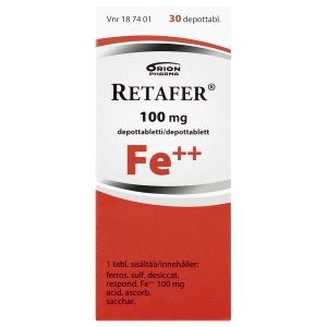 Kuva RETAFER 100 mg 30 fol depottabl