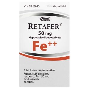 Kuva RETAFER 50 mg 100 kpl depottabl
