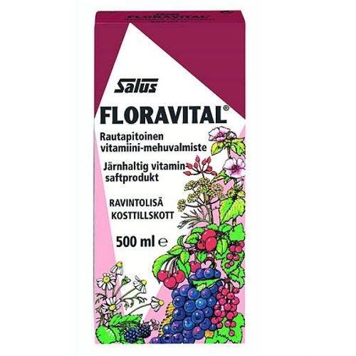 Kuva Salus Floravital rautapitoinen vitamiini-mehuvalmiste, 500 ml