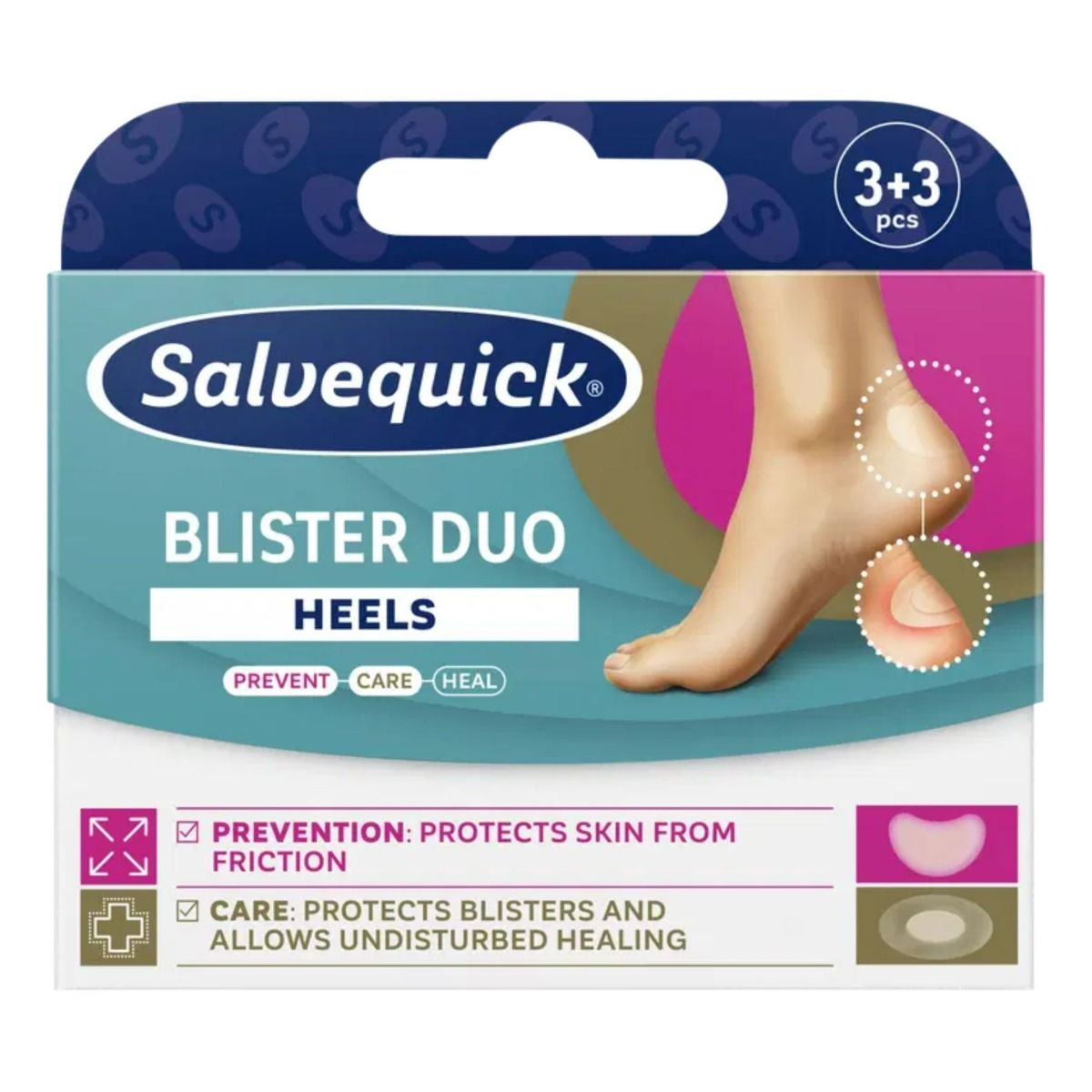Kuva Salvequick Blister Care & Prevention Duo rakkolaastari 6kpl