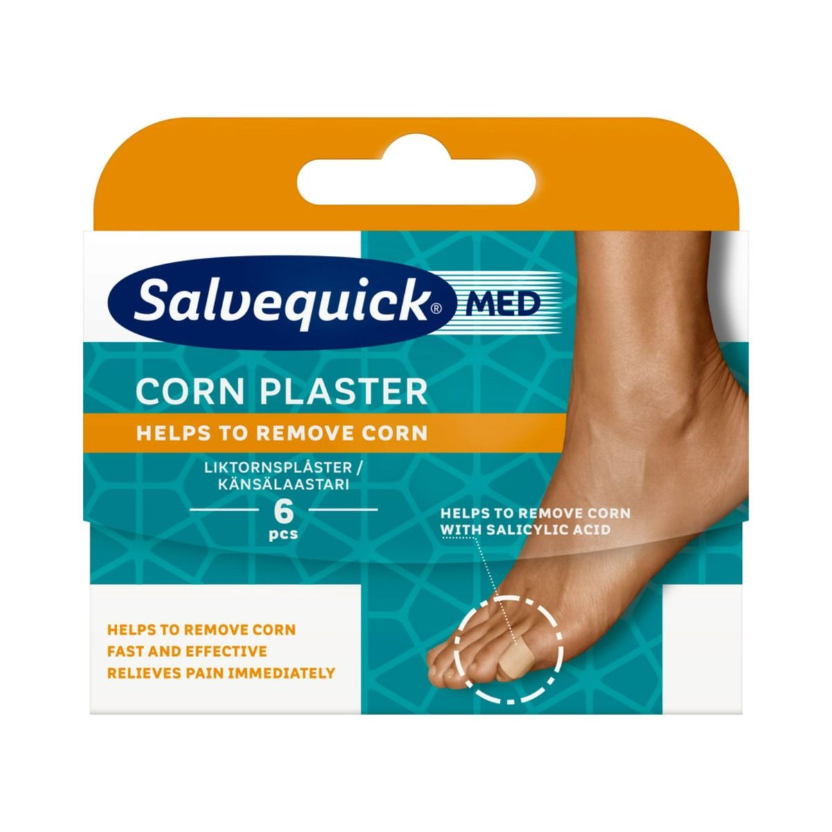 Kuva Salvequick Med Corn plaster känsälaastari 6 kpl