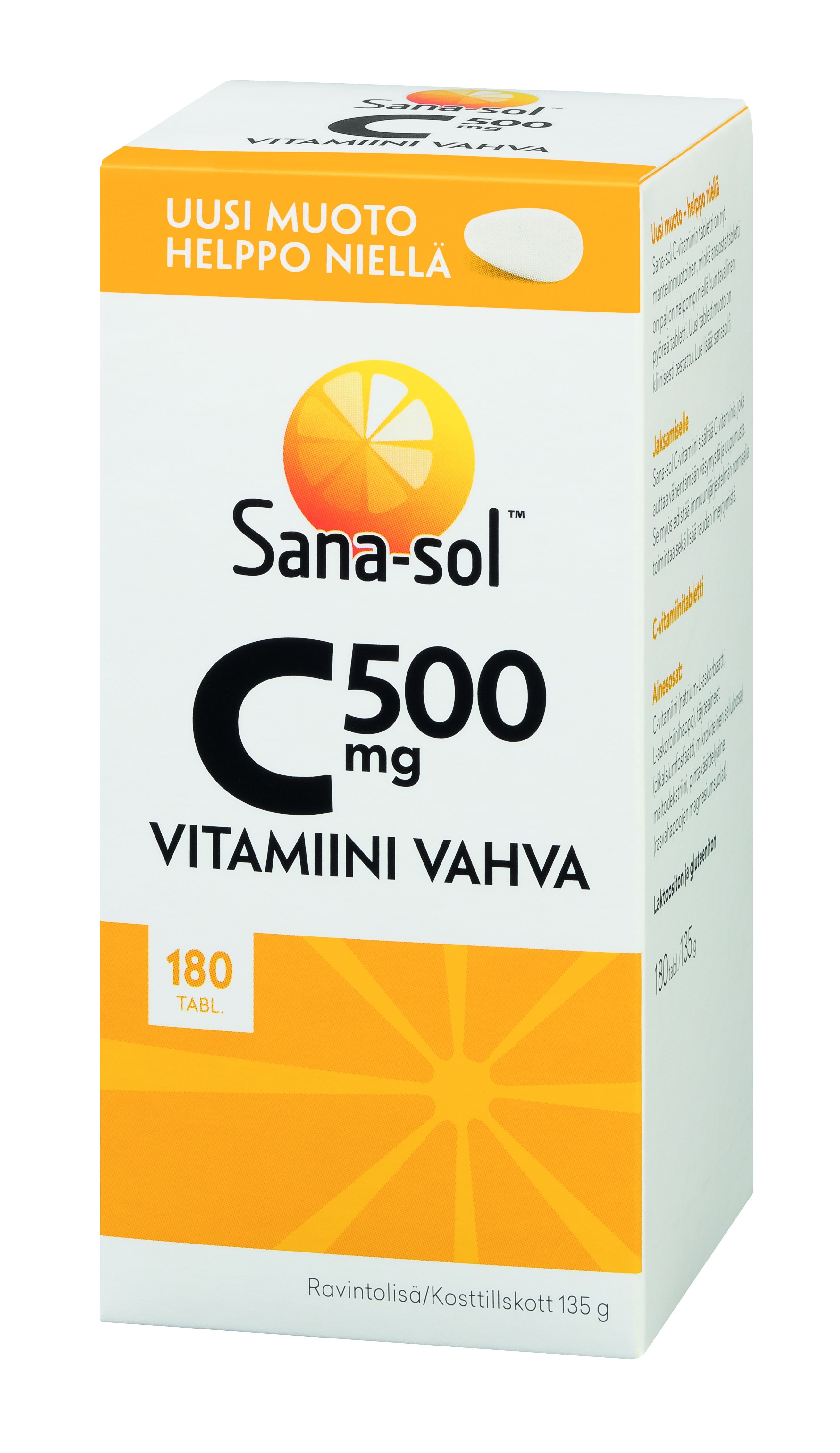 Kuva Sana-sol Vahva C-vitamiini 500mg, 180 tabl