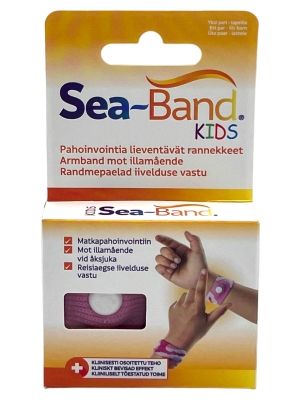 Kuva Sea-Band Kids pahoinvointirannekkeet pinkki