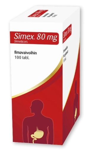 Kuva SIMEX 80 mg 100 purutabl