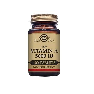 Kuva Solgar A-vitamiini 5000 IU (retinyylipalmitaatti), 100 tabl