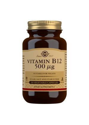 Kuva Solgar B12-vitamiini 500 µg, 50 kaps.