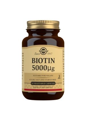 Kuva Solgar Biotiini 5000 µg, 50 kaps.