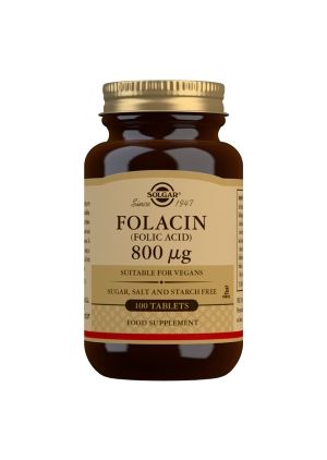 Kuva Solgar Foolihappo (Folic Acid) 800 µg, 100 tabl.