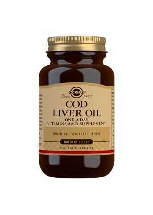 Kuva Solgar Turskanmaksaöljy (Cod Liver Oil), 100 softgelkapselia