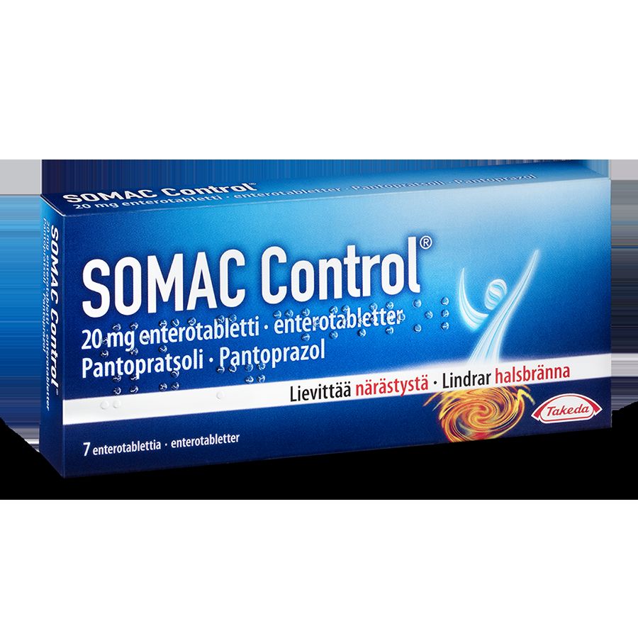 Kuva SOMAC CONTROL 20 mg 7  enterotablettia