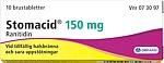 Kuva Stomacid, brustablett, 150 mg, 10 st
