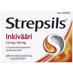 Kuva STREPSILS INKIVÄÄRI 1,2/0,6 mg 24  imeskelytablettia