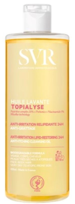 Kuva SVR TOPIALYSE HUILE Pesuöljy hajustettu 400 ml