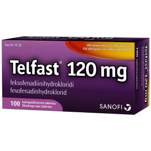 Kuva TELFAST 120 mg 100 fol tabl, kalvopääll
