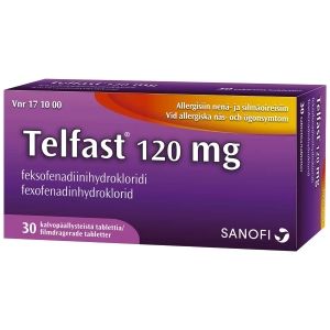 Kuva TELFAST 120 mg 30 fol tabl, kalvopääll