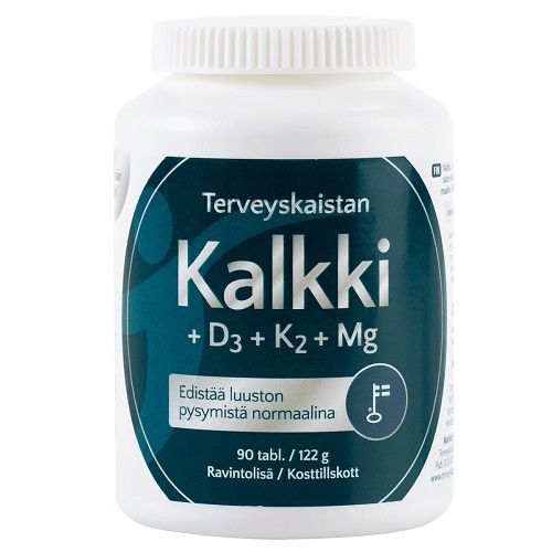 Kuva Terveyskaista Kalkki+D3+K2+MG, 90 tabl