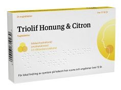 Kuva Triolif Honung & Citron sugtabletter, 24 st