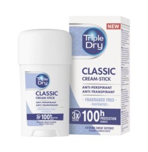Kuva Triple Dry 100h Classic antiperspirant cream stick tuoksuton 45 ml