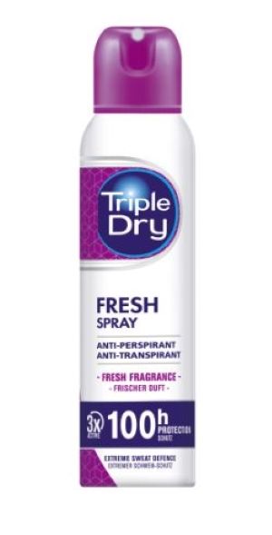 Kuva Triple Dry 100h Fresh spray antiperspirant tuoksu 150 ml