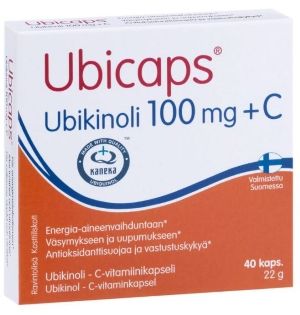 Kuva Ubicaps Ubikinoli 100 mg + C 40 kaps.