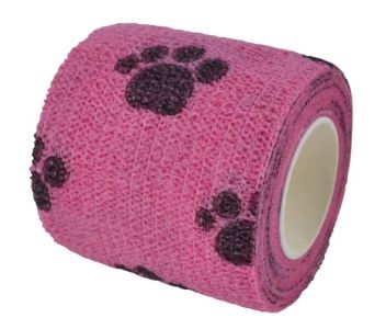 Kuva Vezer Care - itseensä kiinnittyvä tukiside lemmikeille 5cm x 4,5m, Pinkki