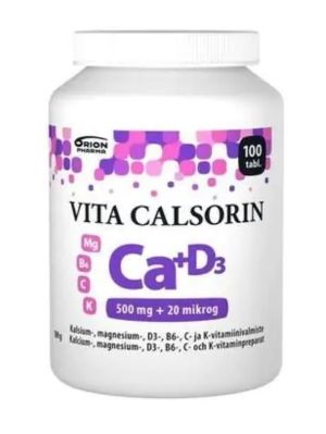 Kuva Vita-Calsorin 500 mg + 20 mikrog 100 tabl